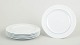 L'Art presents: Grethe Meyer for Royal Copenhagen, set of six Blue Line lunch plates.