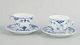 Royal Copenhagen Blue Fluted Half Lace, set of two ...