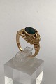 Georg Jensen 18K Gold Ring No. 208 (Turquoise) (1930 - 1945)