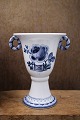 K&Co. presents: Trankebar faience vase on foot from Aluminia - Royal Copenhagen...