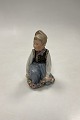 Danam Antik presents: Royal Copenhagen overglaze Figurine Amager Boy No. 12414