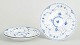 L'Art presents: Royal Copenhagen Blue Fluted Half Lace, set of three salad plates.