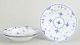 L'Art presents: Royal Copenhagen Blue Fluted Half Lace, set of three deep plates.