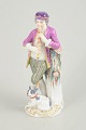 L'Art presents: Meissen figurine, nobleman with flute and dog.