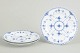 L'Art presents: Royal Copenhagen Blue Fluted Half Lace set of three salad plates.