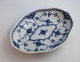 Lundin Antique presents: Royal Copenhagen. Blue Fluted Half Lace. Pickle dish. Model 551. Length 18 cm. (1 ...