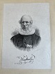 Ole Buus Larsen præsenterer: Træsnit af H.P. Hansen - Portræt af Teolog og Filantrop Hans Knudsen 1887.
