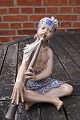 Antikkram presents: Dahl Jensen Denmark Figurine No 1153 Oriental flute player, from Denmark