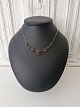 Vintage garnet necklace made of gold-plated metal