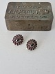 Karstens Antik presents: Pair of vintage garnet ear clips in gold-plated sterling silver by A.Michelsen