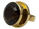 Antik K presents: Reeslev Design 14-carat goldExtra large ring with large smoky quartz stone - Size 57
