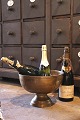 Old French champagne cooler in brass with a really nice ...