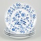 L'Art presents: Meissen Blue Onion, set of four dinner plates.
