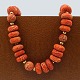 Antik Damgaard-Lauritsen presents: Coral necklace with clasp of 14k gold