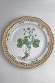 Danam Antik presents: Royal Copenhagen Flora Danica Plate with pierced border No. 20/3526.