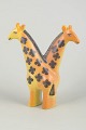 L'Art presents: Lisa Larsson for Gustavsberg, double giraffe figurine.