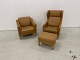 MR Retro Design presents: Skalma Cerena wing chair and low chair with matching stool. original new price. 36,400,-