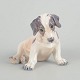 L'Art presents: Dahl Jensen, porcelain dog figurine.