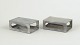 Just Andersen, set of two matchbox holders in pewter.