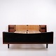 Osted Antik & Design presents: Hans J. Wegner Double Bed Model GE 701 in Teak with Cane Weaving for Getama, 1950s