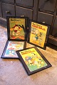 Decorative, old Walt Disney Donald Duck magazines from 1954 & 55, framed in a black frame. 30x24cm...