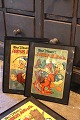 Decorative, old Walt Disney Donald Duck magazine from 1957 framed in a black frame. 30x24cm...