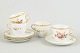 Royal Copenhagen brown rose, set of four coffee cups ...