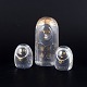 Kosta Boda, set of three “Family” glass figures.