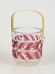Bohemian crystal glass, ice bucket.