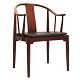 Hans J. Wegner "China"-armchair, mahogany. Manufactured ...