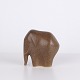 Osted Antik & Design presents: Knud Basse Elephant Figure in Brown Glazed Ceramic, Danish Design, 1960s
