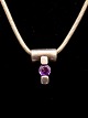 Middelfart Antik presents: Sterling silver pendant with amethyst