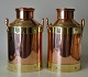 Pegasus – Kunst - Antik - Design presents: Pair of copper cans with brass fittings, 1986-88, Denmark