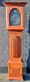 Antique Danish grandfather clock in painted case, 1807. ...