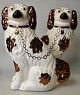 Pair of Staffordshire dogs, 19th century England.