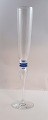 Lundin Antique presents: Attica, Royal Copenhagen with blue deco. Design Anja Kjär. Champagne glass. Height 29 cm.