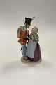 Danam Antik presents: Royal Copenhagen Overglaze Figurine Soldier and Witch HCA No. 1112