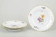 L'Art presents: Royal Copenhagen Saxon flower, set of four dinner plates.