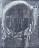German painter, abstract oil on canvas.