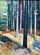 Pegasus – Kunst - Antik - Design presents: Berg, August Munthe (1858 - 1946) Norway: Forest
