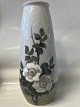 Royal CopenhagenTall Art Nouveau vase with white roses