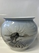 Antik Huset presents: Oval Lyngby Vase with snow landscape.Dec. No. 75/180.Height .12.5 cm.