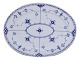 Antik K presents: Blue Fluted Half LaceExtra flat platter 30.8 cm. #640 from 1898-1923