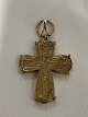 Antik Huset presents: Day of the Dead cross in 14 carat gold, stamped BH 585