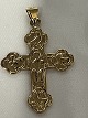 Day cross in 14 carat gold, with Jesus and the 4 ...