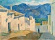 Pegasus – Kunst - Antik - Design presents: Madsen, Henrik (1904 - 1984) Denmark: Village in the mountains.