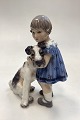 Danam Antik presents: Dahl Jensen Girl with Fox Terrier No. 1085