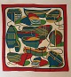 Vintage de France presents: Hermès: silk scarf with motif of small rowing boats.
