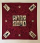 Hermès: silk scarf with playing cards.