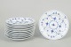 L'Art presents: Royal Copenhagen Blue Fluted Plain, set of eleven side dishes.